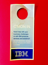 IBM ~ &quot;Let&#39;s Pretend I&#39;m Out of the Office&quot; Door Hanger Sign ~plastic FR... - £6.96 GBP