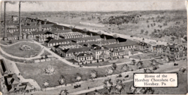 Postcard Home of the Hershey Chocolate Co Hershey PA 5-1/2&quot; x 2-3/4&quot;  19... - $10.77