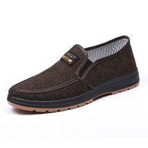Spring Casual Men Walking Black Cotton Shoes Espadrilles Kongfu Mens Slip On Sho - £29.80 GBP