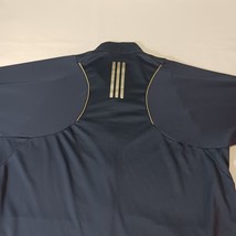 Adidas Climalite Men's Blue Full Zip Pockets Long Sleeve Shirt Size Large L image 13