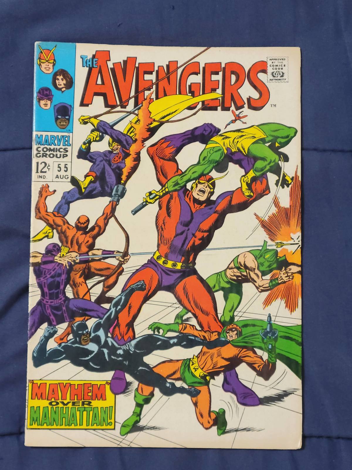 Marvel comic"Avengers"#55@judged/cond.G.8.5-9.0 - £75.93 GBP