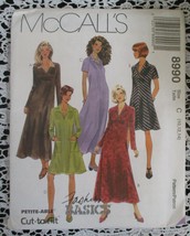 McCall&#39;s 8990 Misses Dress Pattern in 2 Lengths Sz 10-14 - $6.72