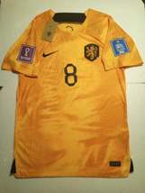 Cody Gakpo Netherlands 2022 World Cup Qatar Match Slim Orange Home Soccer Jersey - $100.00