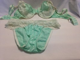 Vintage Felina by Amir Seafoam Green Bra &amp; Panty Set - €36,48 EUR