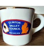 Vintage Boy Scouts of America Clainton Valley Council Michigan Mug Cup BSA - $132.47 MXN