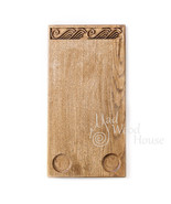 Handmade cutting board from oak with traditional japanese decoration Cho... - $40.00