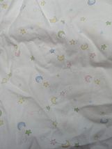 Fitted Crib Sheet Just Born pastel moons stars pink blue green yellow co... - $7.20