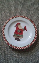 000 Sakura Magic Of Santa Plate 8 Inch Debbie Mumm Holiday Christmas - $5.99