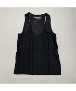 Shades of Grey by Micah Cohen Women Black Tank Top Medium Mesh Sheer - $14.33
