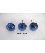 Light Cobalt Crystal Drawer Knobs, Cabinet Knobs, Furniture Pulls, Vanit... - €6,55 EUR