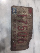 Vintage 1976 Indiana HOUSE CAR License Plate #17506 Expired - £10.12 GBP