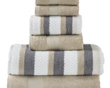 Pax 6-Piece Reversible Yarn Dyed Jacquard Towel Set - Bath Towels, Hand ... - $60.99