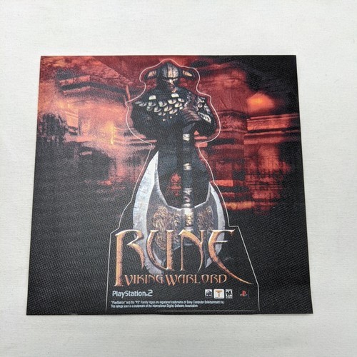 Rune Viking Warlord Playstation 2 Release Date Promotional Sticker - $21.38