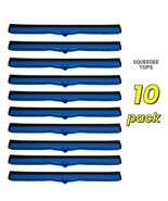 10pk Floor Squeegee Foam Dual Moss Blue Plastic 22 in Scrub Bathroom Flo... - $40.73 CAD
