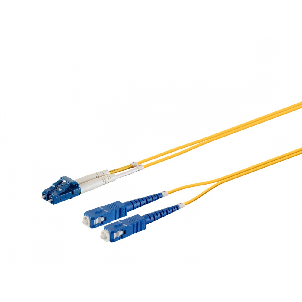 Monoprice 38469 MONOPRICE SINGLE-MODE FIBER OPTIC CABLE - LC-SC UL 2MM 9... - $34.08