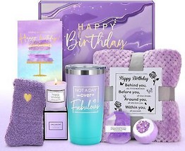 Birthday Gifts for Women Happy Birthday Purple Gifts for Women Birthday Unique G - $69.80