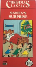 Christmas Classics VHS(Santa&#39;s Surprise-Pups Christmas-Cartoon Portrait)VERYRARE - $63.01