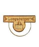 Longaberger Label Gold Basket Image Pin Brooch Clip All Season Finishing... - $146.81 MXN