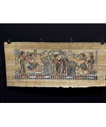 Papyrus Painting King Tut and his Wife Honeymoon on the Nile Egyptian pa... - €137,65 EUR