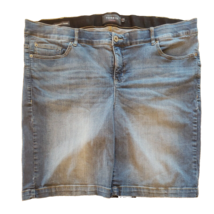 Torrid Denim Shorts Womens Sz 24W Bombshell Skinny Fit Bermuda Stretch Blue Jean - £17.05 GBP