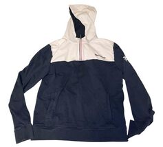 Tecnifibre Half Zip Knit Hooded Top Navy White Men’s M Tennis Pullover image 2