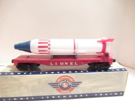 Lionel Trains POST-WAR Celebration - 26025 Flat Car W/ROCKET- 0/027- LN- H1 - $74.35