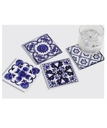 Smithsonian Blue and White Coaster Set of 4 - $28.99