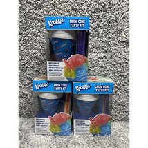 Kool Aid Snow Cone Party Kit 60 Cups &amp; 60 Spoon Straws 3Pk Bundle Set New - $29.37