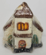 Vintage Christmas Church Candle New in Packaging 3&quot; SKU H168 - £15.73 GBP
