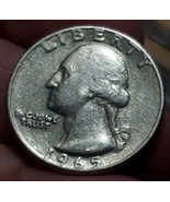 1965 Liberty Washington US Quarter Dollar Coin No Mint Mark Great Condit... - £11.74 GBP