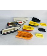 Lego Lot of Boat Hulls &amp; Rafts Black, Orange, Yellow, Red &amp; White - $951.70 MXN