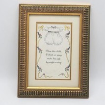 Framed Embossing Bless This Child Shower Gift Nursery Decor - $21.52