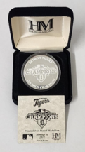 2012 Detroit Tigers AL Champs Silver Plated Minted Medallion Coin Highland Mint!