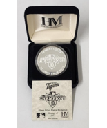 2012 Detroit Tigers AL Champs Silver Plated Minted Medallion Coin Highla... - £37.53 GBP