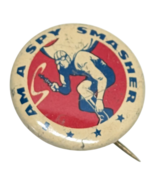 1940s I Am A Spy Smasher comic book tin litho 7/8&quot; pin - $318.91 MXN