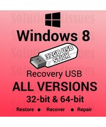 Windows 8 All Versions  32 &amp; 64 Bit Recovery Install Reinstall Restore U... - $21.99