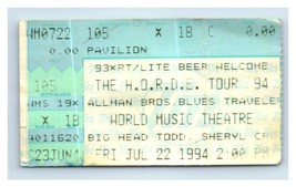 H. O.R.d.e. Festival Chicago Illinois Juillet 22 1994 Concert Allman Bro... - $41.52
