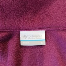Columbia Sportswear WL1023 Women's Red Full Zip Fleece Benton Springs Vest Sz M image 3