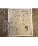 Antiguo documento de viaje Rumania certificado 1961 - $46.97 CAD