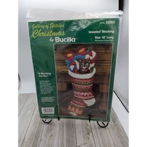 Bucilla Gallery Of Stitches Christmas Jeweled Stocking Kit #32262  18&quot; Long - $34.97