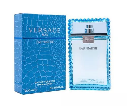 Versace Man Eau Fraiche by Gianni Versace 6.7 oz EDT Cologne for Men New In Box - £70.38 GBP