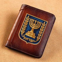  Men Wallets The State of Israel Symbol Short Card Holder Purse Trifold Men&#39;s Wa - £62.87 GBP