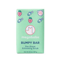 Megababe Bumpy Bar Pre Shave Exfoliating Scrub with Shea Butter Strawberry  - $392.86 MXN