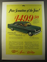 1953 Aero Willys Aero-Lark 2-Door Sedan Car Ad - Price sensation of the year - £14.50 GBP