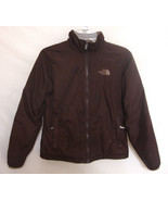 NORTH FACE Lined Jacket Nylon Winter Ski Snowboard Drawstring Brown Small - $33.24