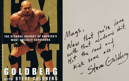 Steve Goldberg Signed 2000 Bill Goldberg 1st Print Hardcover Book Unique... - £77.57 GBP