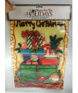 CHRISTMAS Yard Flag 12&quot; x 18&quot; HOME FOR THE HOLIDAYS - $18.74 CAD