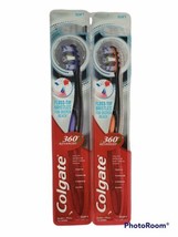 Colgate 360 Advanced Soft Manual Toothbrush Floss Tip Bristles Lot of 2 - £7.59 GBP