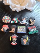 Black Lives Matter Shoe Croc Charms New Lot 10 Father Anti Dope FREE SHIPPING - £9.28 GBP