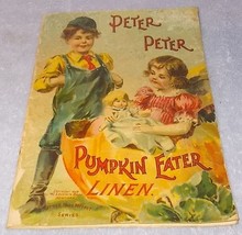 Peter Peter Pumpkin Eater McLoughlin Linen Book Little Miss Muffet Series 1902 - £31.93 GBP